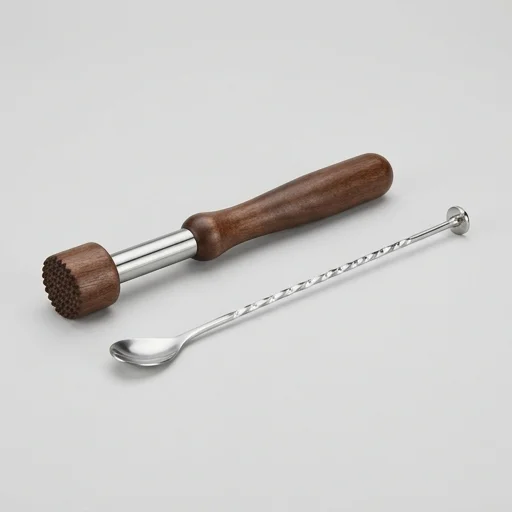 Viski Cocktail Muddler and Mixing Spoon Set view 2