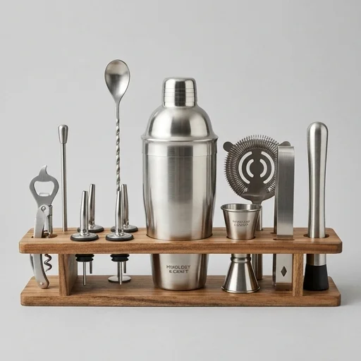 Mixology & Craft Cocktail Shaker Set view 2