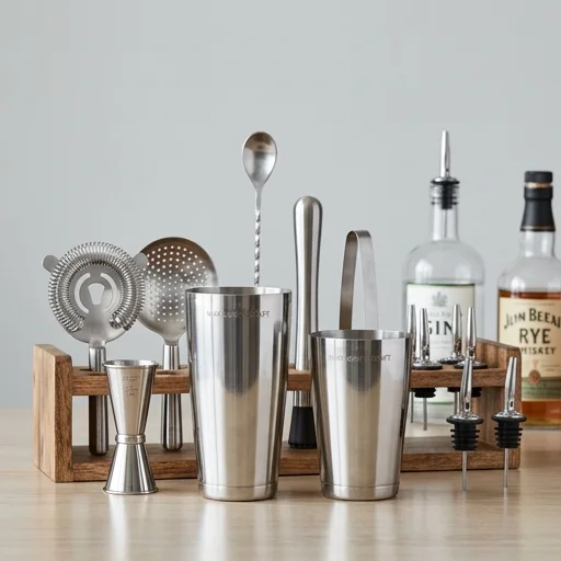 Mixology & Craft Cocktail Shaker Set view 3