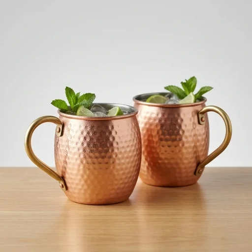 True Fabrications Copper Moscow Mule Mugs