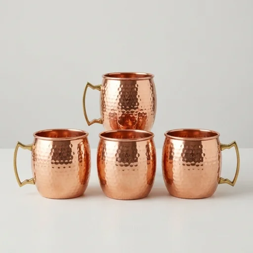 True Fabrications Copper Moscow Mule Mugs view 2