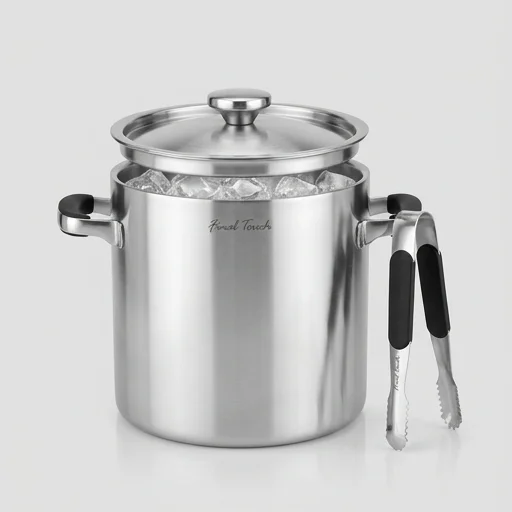 Final Touch Ice Bucket with Tongs